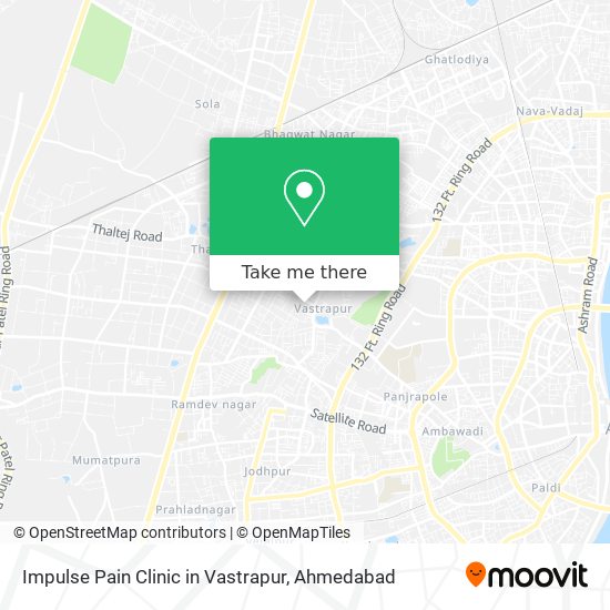 Impulse Pain Clinic in Vastrapur map