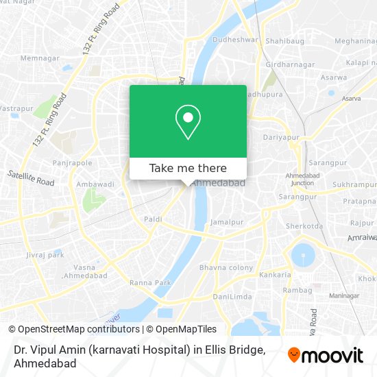 Dr. Vipul Amin (karnavati Hospital) in Ellis Bridge map