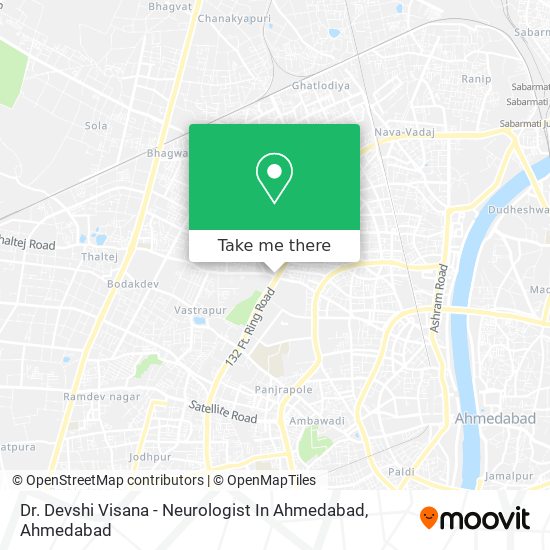 Dr. Devshi Visana - Neurologist In Ahmedabad map