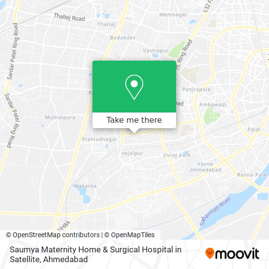Saumya Maternity Home & Surgical Hospital in Satellite map