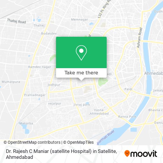 Dr. Rajesh C Maniar (satellite Hospital) in Satellite map