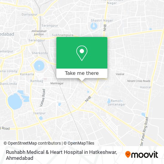 Rushabh Medical & Heart Hospital in Hatkeshwar map