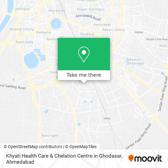 Khyati Health Care & Chelation Centre in Ghodasar map