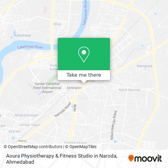 Aoura Physiotherapy & Fitness Studio in Naroda map