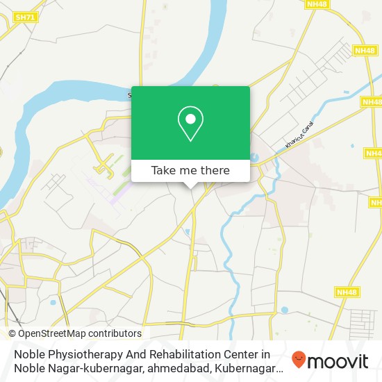 Noble Physiotherapy And Rehabilitation Center in Noble Nagar-kubernagar, ahmedabad, Kubernagar Rd, map