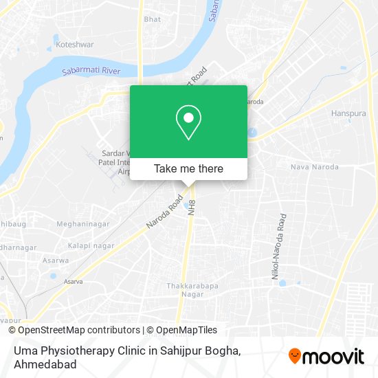 Uma Physiotherapy Clinic in Sahijpur Bogha map