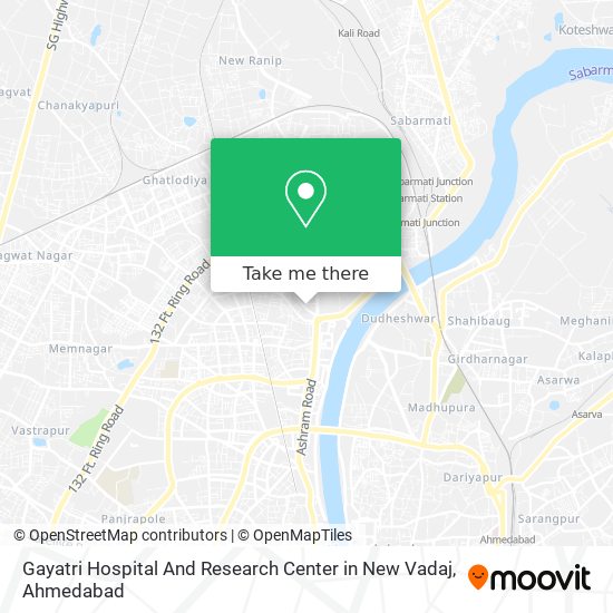 Gayatri Hospital And Research Center in New Vadaj map