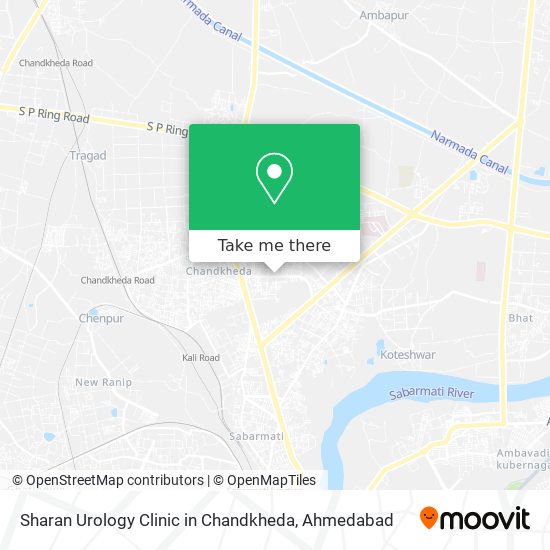 Sharan Urology Clinic in Chandkheda map