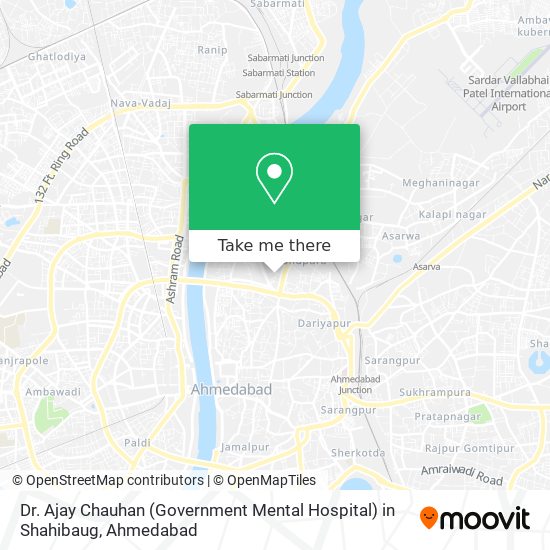 Dr. Ajay Chauhan (Government Mental Hospital) in Shahibaug map