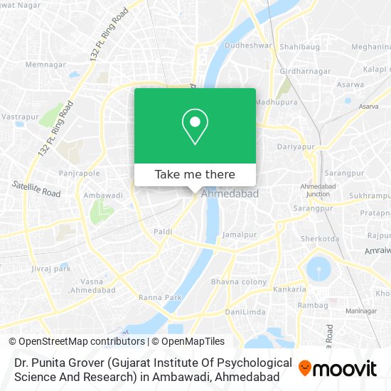 Dr. Punita Grover (Gujarat Institute Of Psychological Science And Research) in Ambawadi map