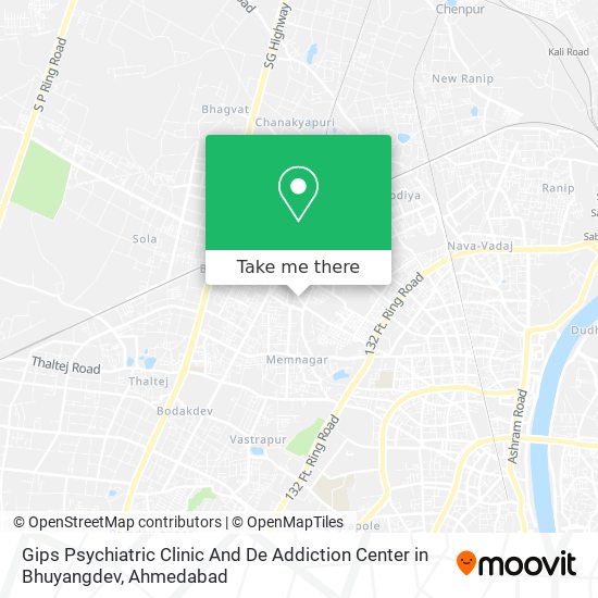 Gips Psychiatric Clinic And De Addiction Center in Bhuyangdev map