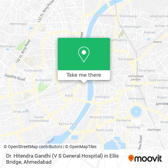 Dr. Hitendra Gandhi (V S General Hospital) in Ellis Bridge map