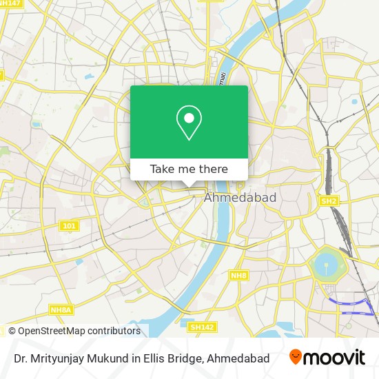 Dr. Mrityunjay Mukund in Ellis Bridge map