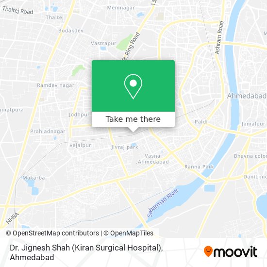 Dr. Jignesh Shah (Kiran Surgical Hospital) map