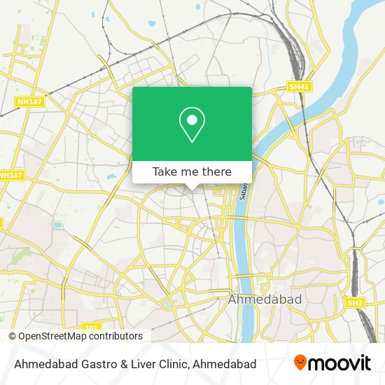 Ahmedabad Gastro & Liver Clinic map