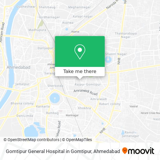 Gomtipur General Hospital in Gomtipur map