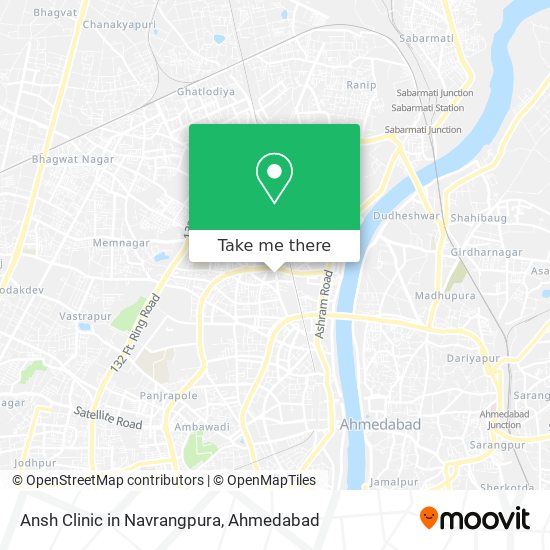 Ansh Clinic in Navrangpura map