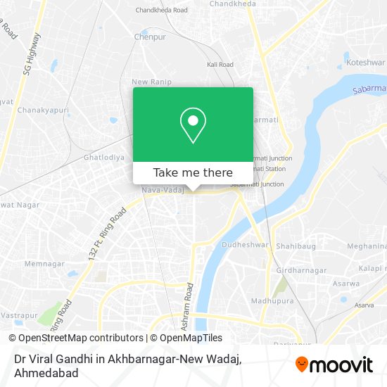 Dr Viral Gandhi in Akhbarnagar-New Wadaj map
