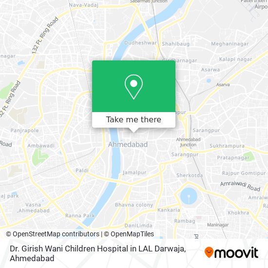 Dr. Girish Wani Children Hospital in LAL Darwaja map