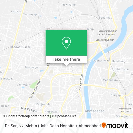 Dr. Sanjiv J Mehta (Usha Deep Hospital) map