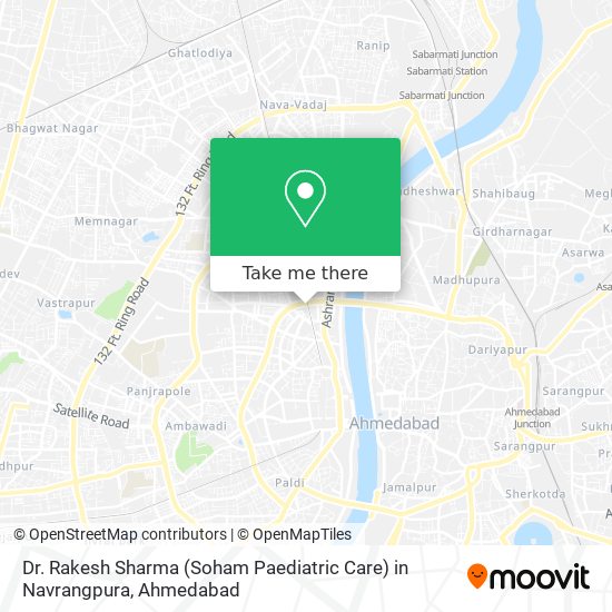 Dr. Rakesh Sharma (Soham Paediatric Care) in Navrangpura map