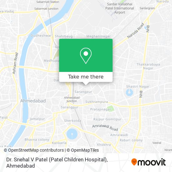 Dr. Snehal V Patel (Patel Children Hospital) map