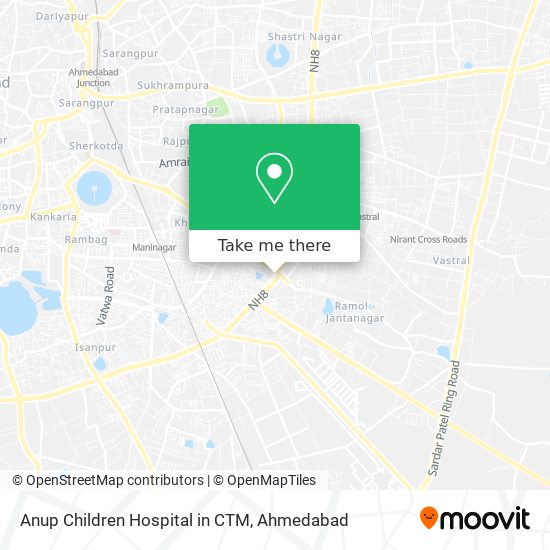 Anup Children Hospital in CTM map