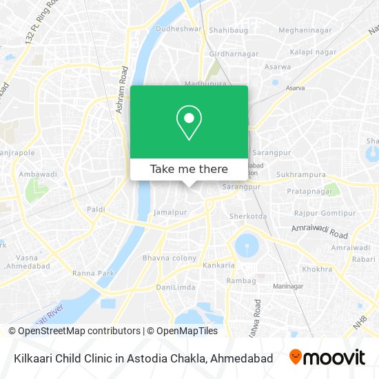 Kilkaari Child Clinic in Astodia Chakla map