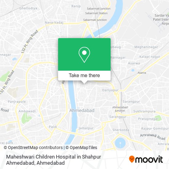 Maheshwari Children Hospital in Shahpur Ahmedabad map