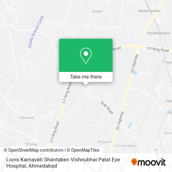 Lions Karnavati Shantaben Vishnubhai Patel Eye Hospital map
