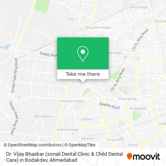 Dr. Vijay Bhaskar (sonali Dental Clinic & Child Dental Care) in Bodakdev map