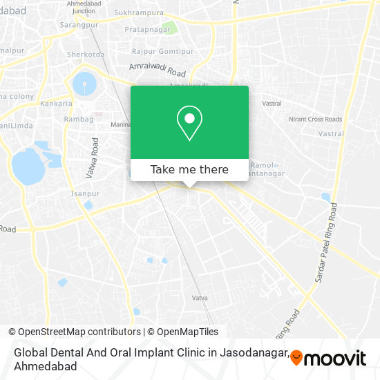 Global Dental And Oral Implant Clinic in Jasodanagar map