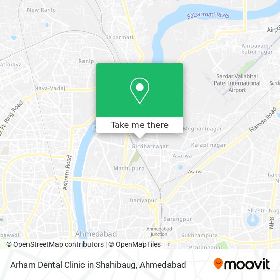 Arham Dental Clinic in Shahibaug map