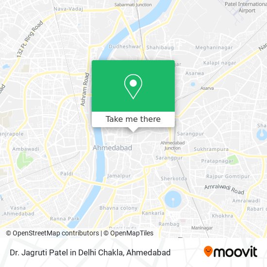 Dr. Jagruti Patel in Delhi Chakla map