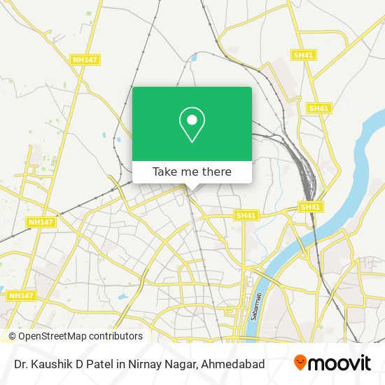 Dr. Kaushik D Patel in Nirnay Nagar map