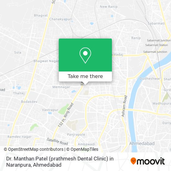 Dr. Manthan Patel (prathmesh Dental Clinic) in Naranpura map