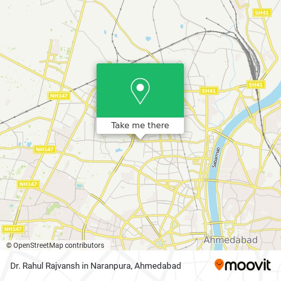 Dr. Rahul Rajvansh in Naranpura map