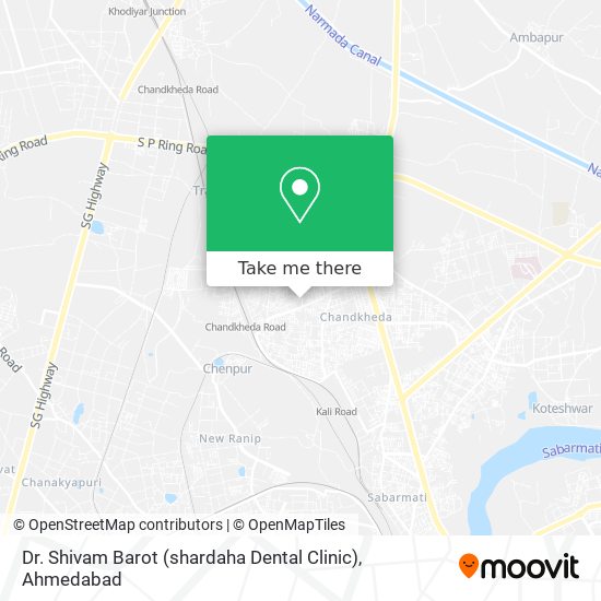 Dr. Shivam Barot (shardaha Dental Clinic) map