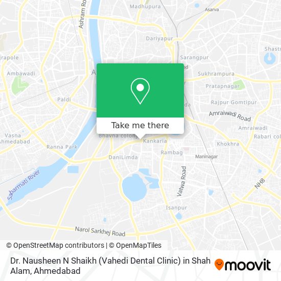 Dr. Nausheen N Shaikh (Vahedi Dental Clinic) in Shah Alam map