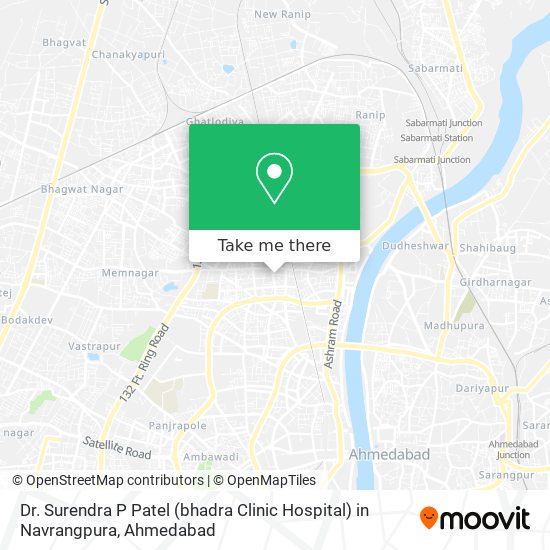 Dr. Surendra P Patel (bhadra Clinic Hospital) in Navrangpura map