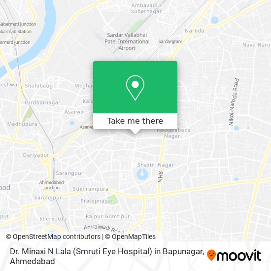 Dr. Minaxi N Lala (Smruti Eye Hospital) in Bapunagar map