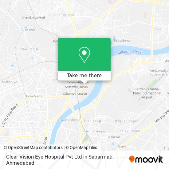 Clear Vision Eye Hospital Pvt Ltd in Sabarmati map
