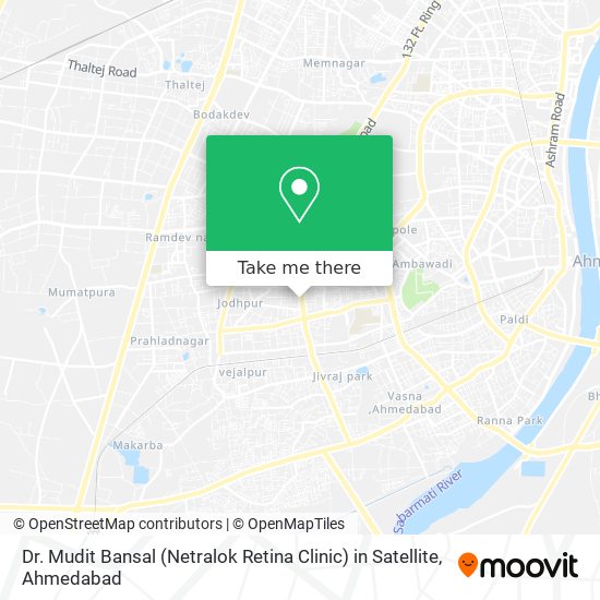 Dr. Mudit Bansal (Netralok Retina Clinic) in Satellite map