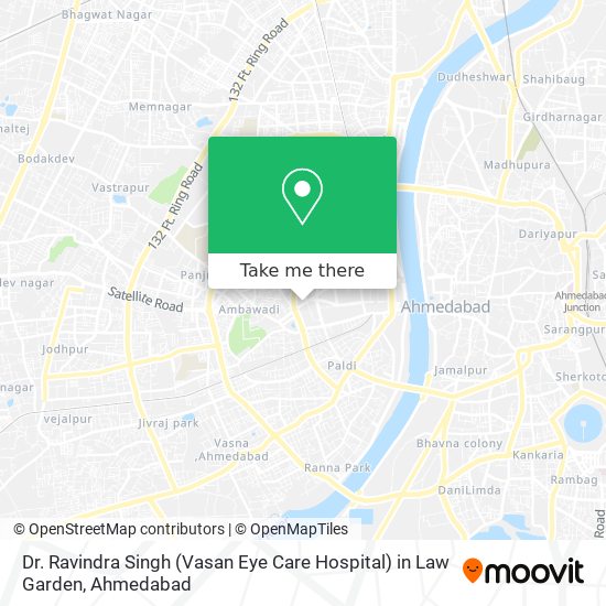Dr. Ravindra Singh (Vasan Eye Care Hospital) in Law Garden map