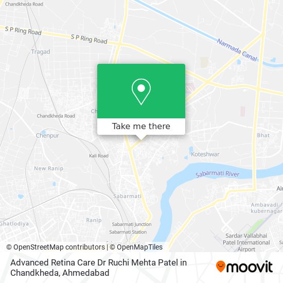 Advanced Retina Care Dr Ruchi Mehta Patel in Chandkheda map