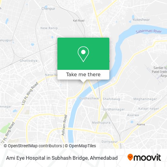 Ami Eye Hospital in Subhash Bridge map