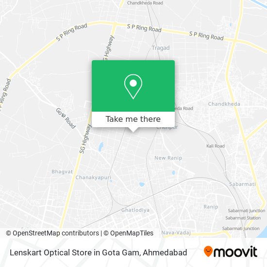 Lenskart Optical Store in Gota Gam map