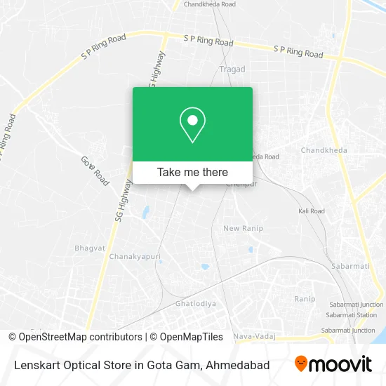 Lenskart Optical Store in Gota Gam map