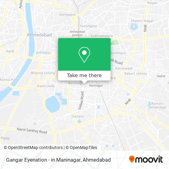 Gangar Eyenation - in Maninagar map