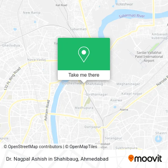 Dr. Nagpal Ashish in Shahibaug map